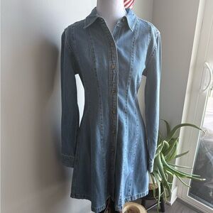 Madewell Long Sleeve Denim Dress